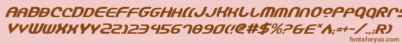 Jannshv2i Font – Brown Fonts on Pink Background