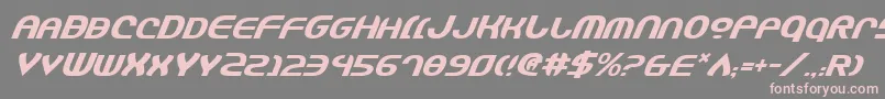 Jannshv2i Font – Pink Fonts on Gray Background