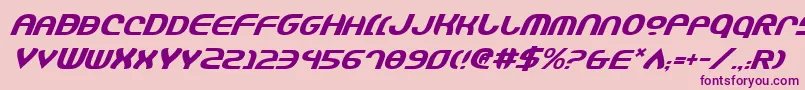 Jannshv2i Font – Purple Fonts on Pink Background