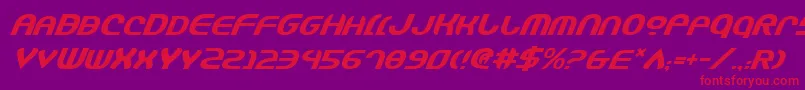 Jannshv2i Font – Red Fonts on Purple Background