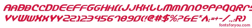 Jannshv2i Font – Red Fonts on White Background