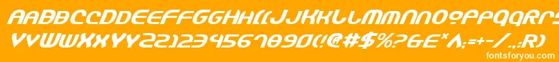 Jannshv2i Font – White Fonts on Orange Background