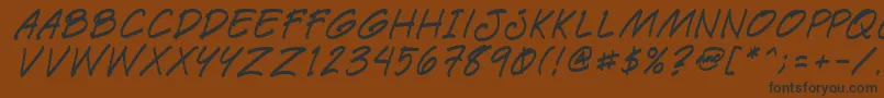 Шрифт Paetri – чёрные шрифты на коричневом фоне