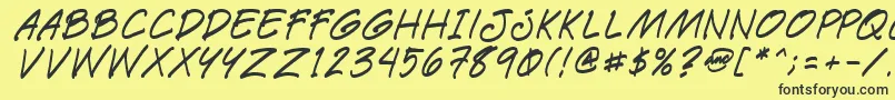 Шрифт Paetri – чёрные шрифты на жёлтом фоне