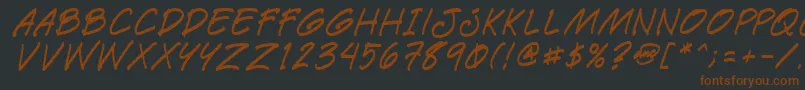 Шрифт Paetri – коричневые шрифты на чёрном фоне