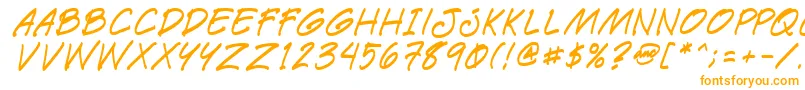 Шрифт Paetri – оранжевые шрифты на белом фоне