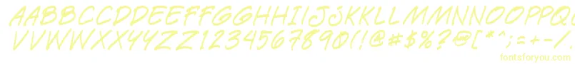 Paetri-Schriftart – Gelbe Schriften