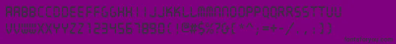 フォントQuartz – 紫の背景に黒い文字