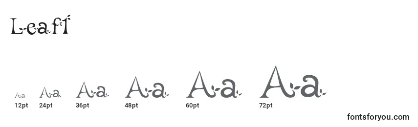Leaf1 Font Sizes