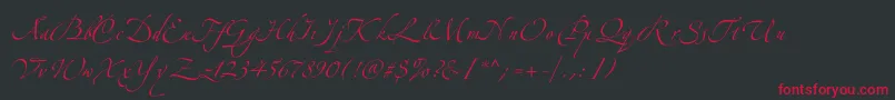 Zeferinoone Font – Red Fonts on Black Background