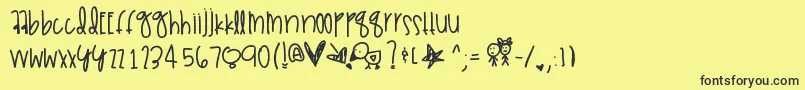 More about Gammajays Font Gammajays Font – Black Fonts on Yellow Background