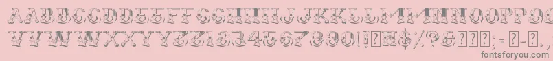 Fugitiva Font – Gray Fonts on Pink Background