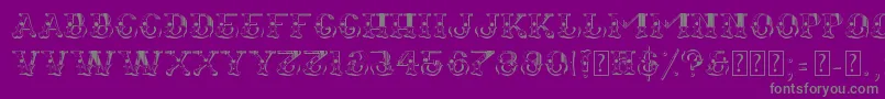 Fugitiva Font – Gray Fonts on Purple Background