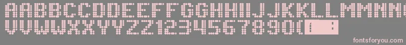 Lightdot7x6 Font – Pink Fonts on Gray Background