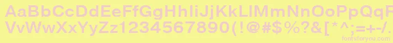 NtharmonicaBold110b Font – Pink Fonts on Yellow Background