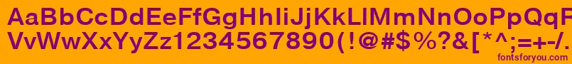 NtharmonicaBold110b Font – Purple Fonts on Orange Background