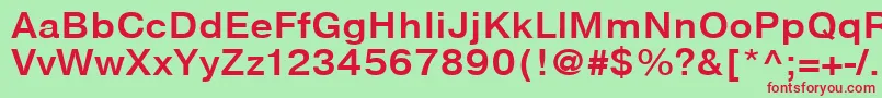 Шрифт NtharmonicaBold110b – красные шрифты на зелёном фоне