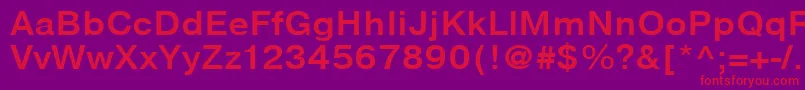 NtharmonicaBold110b Font – Red Fonts on Purple Background