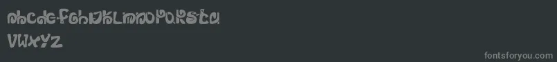 Mortumzebirdz Font – Gray Fonts on Black Background