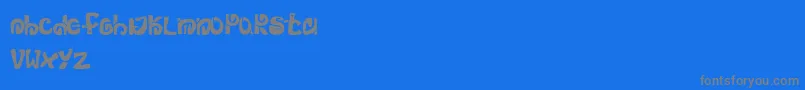 Mortumzebirdz Font – Gray Fonts on Blue Background