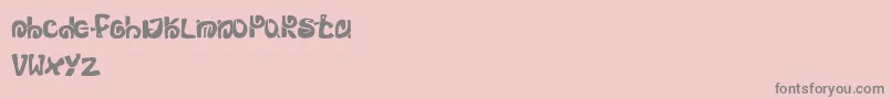 Mortumzebirdz Font – Gray Fonts on Pink Background