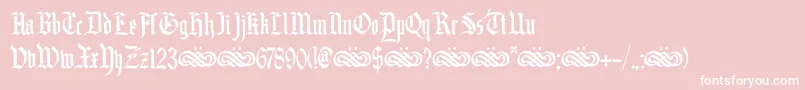 DkBlackminster Font – White Fonts on Pink Background