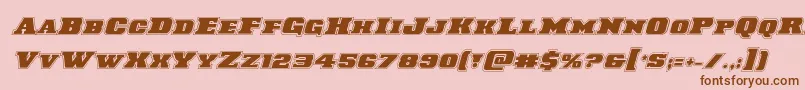 Laredotrailacadital Font – Brown Fonts on Pink Background