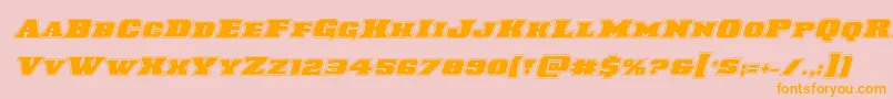 Laredotrailacadital Font – Orange Fonts on Pink Background