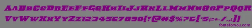 Laredotrailacadital Font – Purple Fonts on Gray Background