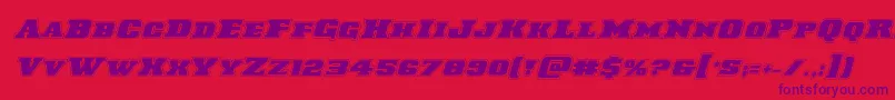 Laredotrailacadital Font – Purple Fonts on Red Background