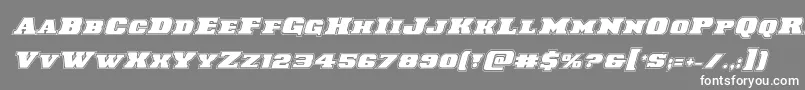 Laredotrailacadital Font – White Fonts on Gray Background