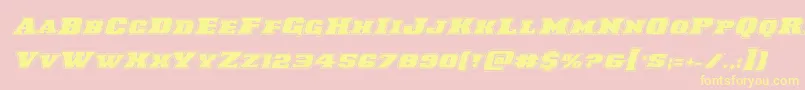 Laredotrailacadital Font – Yellow Fonts on Pink Background