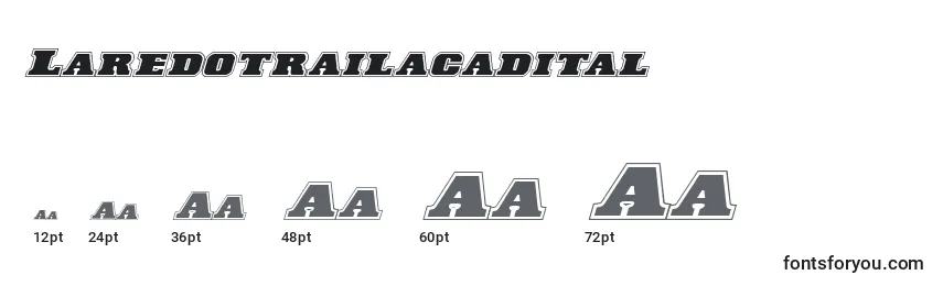 Размеры шрифта Laredotrailacadital