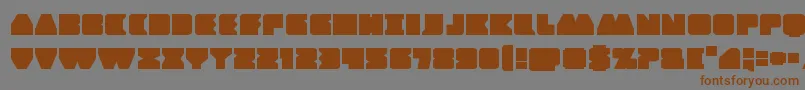 Contourofdutyexpand Font – Brown Fonts on Gray Background