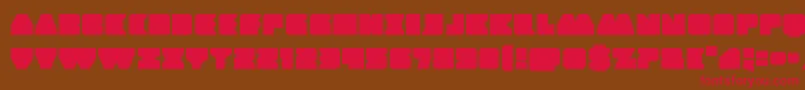 Contourofdutyexpand Font – Red Fonts on Brown Background