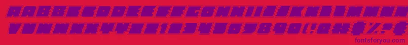 fuente AnakefkaAcademyItalic – Fuentes Moradas Sobre Fondo Rojo