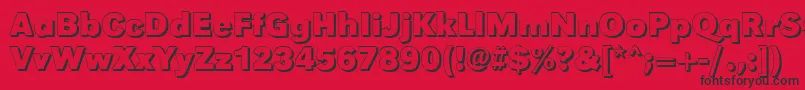 GroteskshBold Font – Black Fonts on Red Background