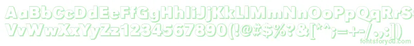 GroteskshBold-Schriftart – Grüne Schriften