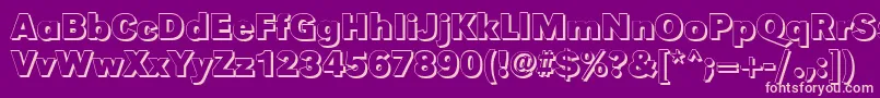 GroteskshBold Font – Pink Fonts on Purple Background