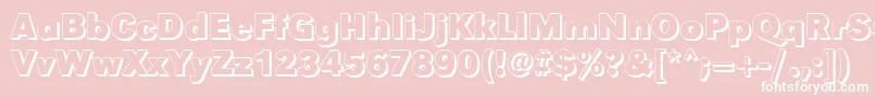 GroteskshBold Font – White Fonts on Pink Background