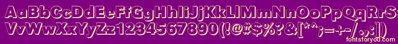 More about GroteskshBold Font GroteskshBold Font – Yellow Fonts on Purple Background