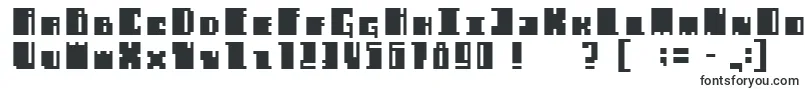Alachuabold-fontti – lohkofontit