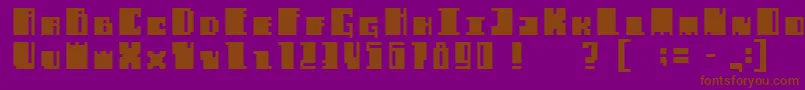 Alachuabold Font – Brown Fonts on Purple Background