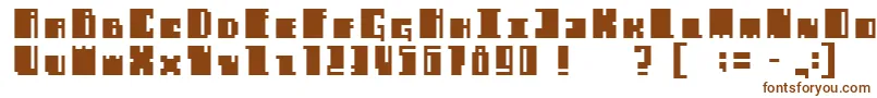 Alachuabold Font – Brown Fonts on White Background