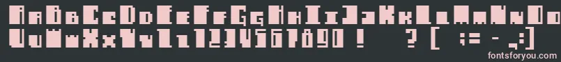 Alachuabold Font – Pink Fonts on Black Background