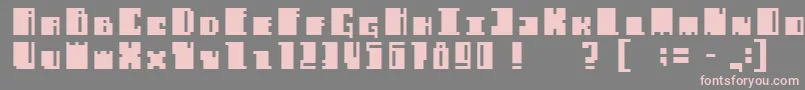 フォントAlachuabold – 灰色の背景にピンクのフォント