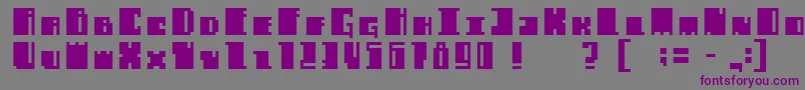 Alachuabold Font – Purple Fonts on Gray Background