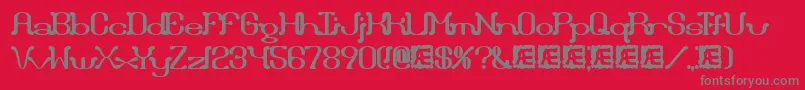 Draggle ffy Font – Gray Fonts on Red Background