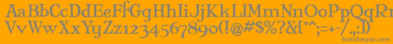 More about Mjantiq Font Mjantiq Font – Gray Fonts on Orange Background