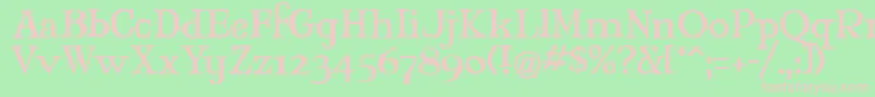 Mjantiq Font – Pink Fonts on Green Background